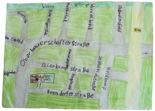 Anfahrt Landkarte Grundschule Ahlsen